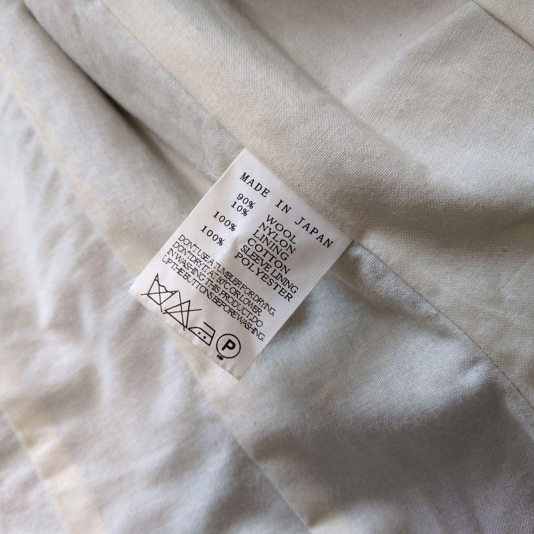 リミフゥ　ショート　ビッグカラー　ウールコート　日本製