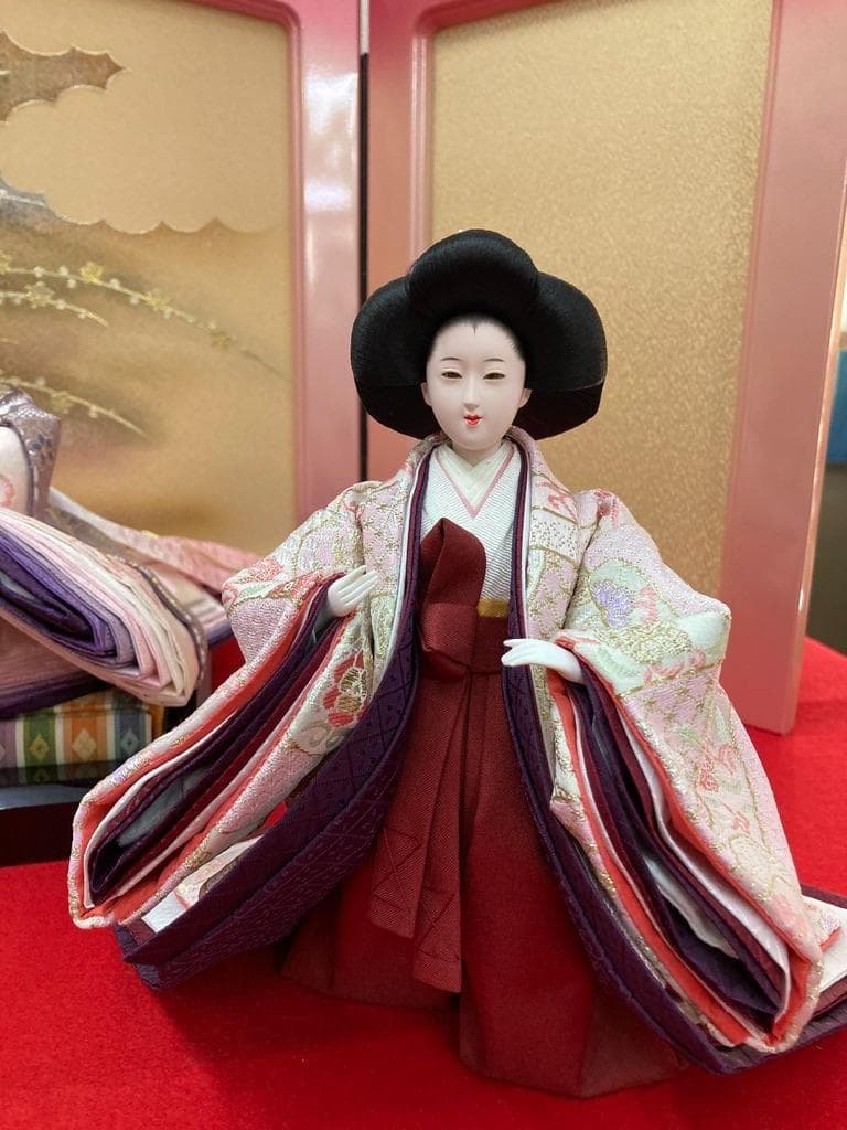 C7−2 訳あり特価　ひな人形　三人官女のみ　雛人形三人官女　雛人形三段