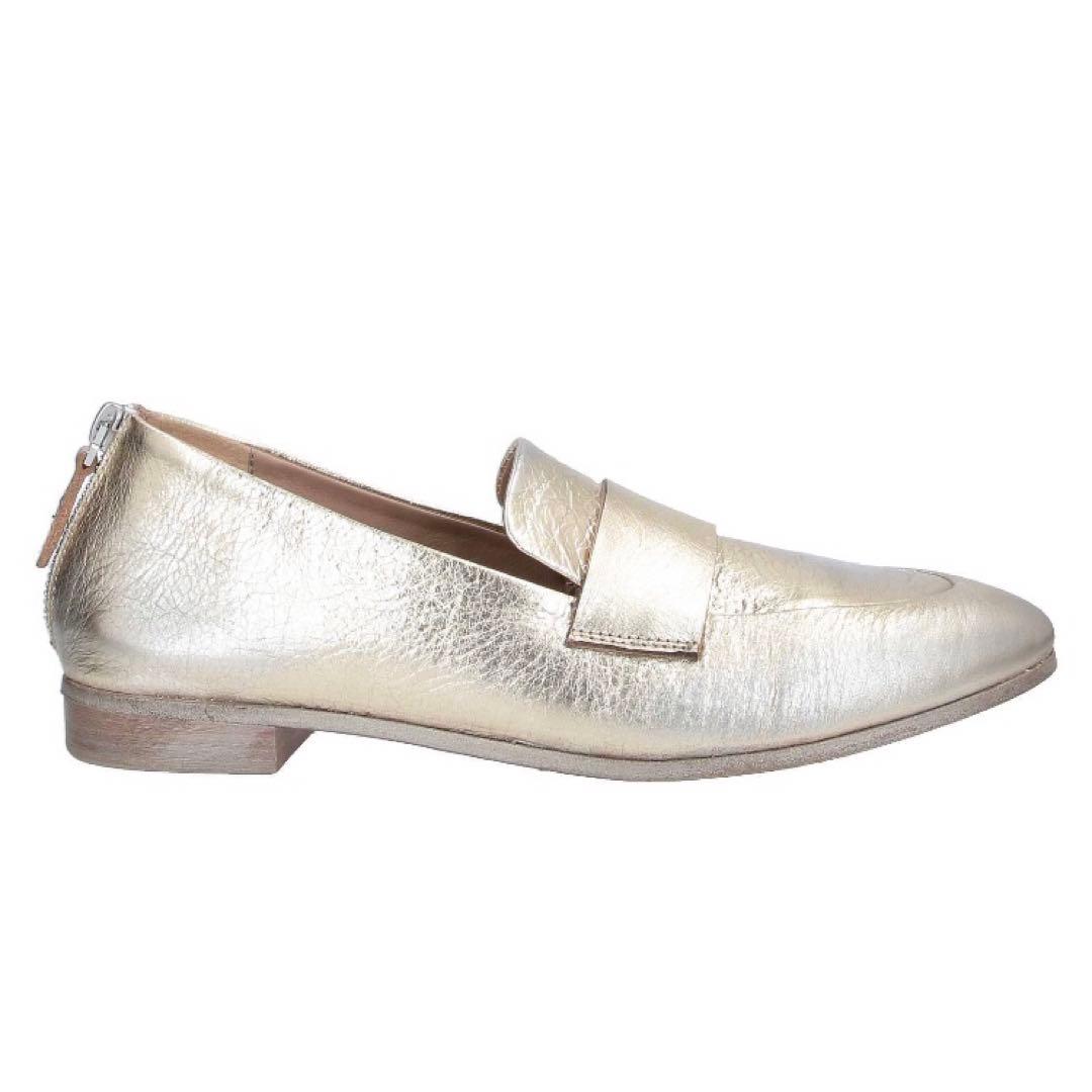 未使用　Marsèll ローファー　プラチナ　37サイズ