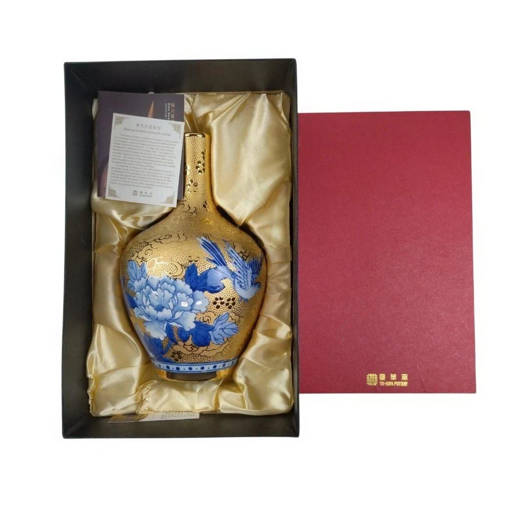 台華窯　青花シリーズ 花瓶　TAI-HWA POTTERY 保管品