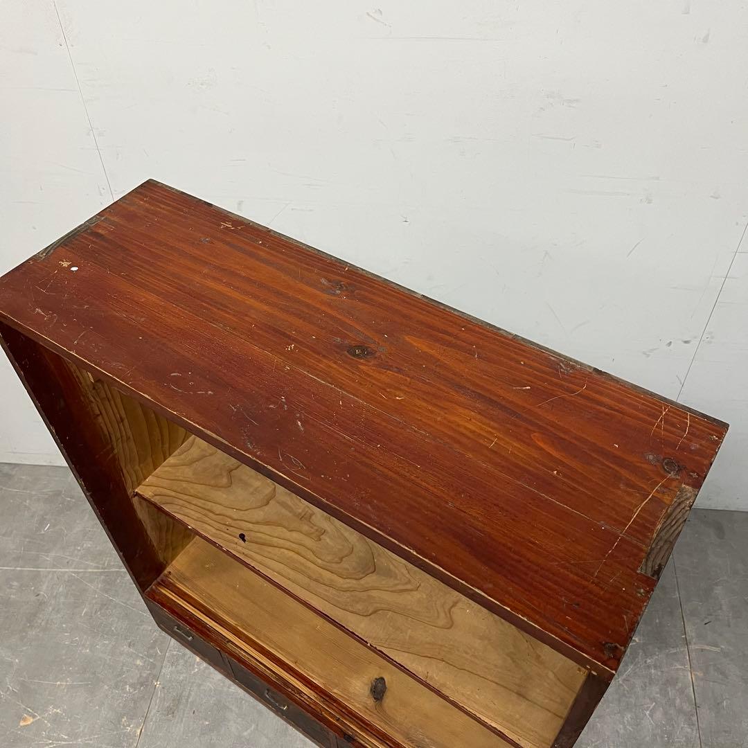 アンティーク 飾り棚 和箪笥 オープンラック 無垢材 昭和レトロ z401